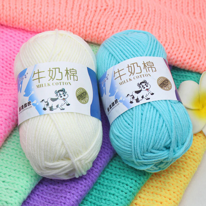 Len milk bò màu 51 - 91 sợi to