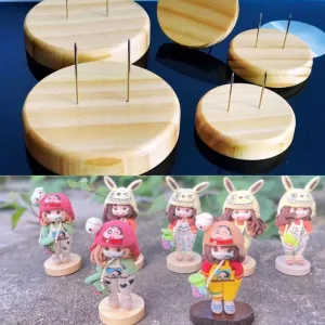 chân đế gỗ ghim búp bê