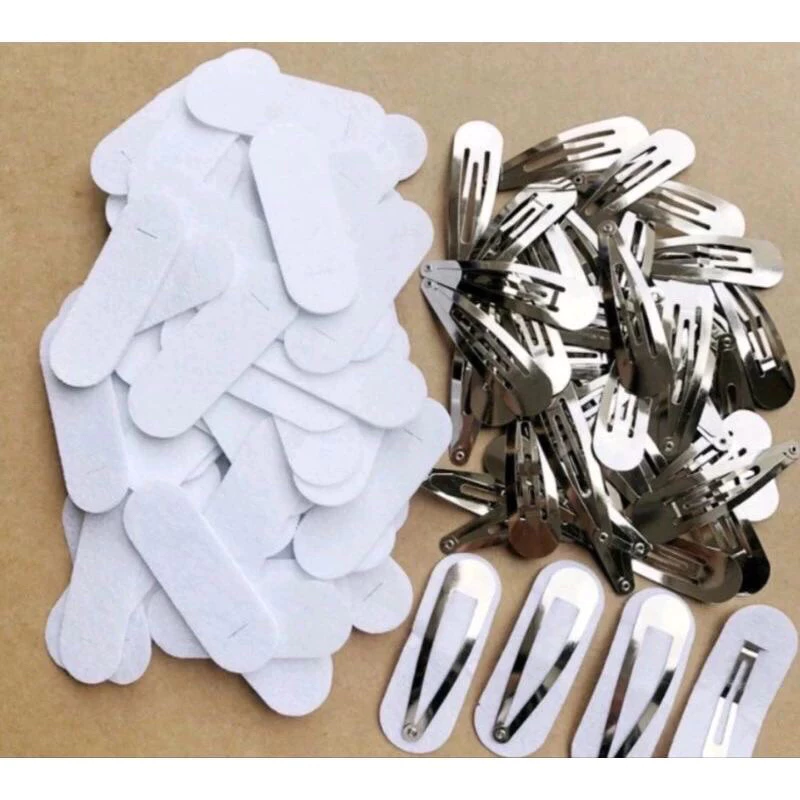 Phôi kẹp tóc kèm nỉ 5cm 10/30/100/1000 cái